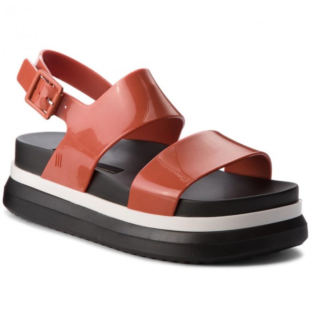 Sandals MELISSA Cosmic Sandal II Ad 32360 Black/White 53280 NEW no Tags
